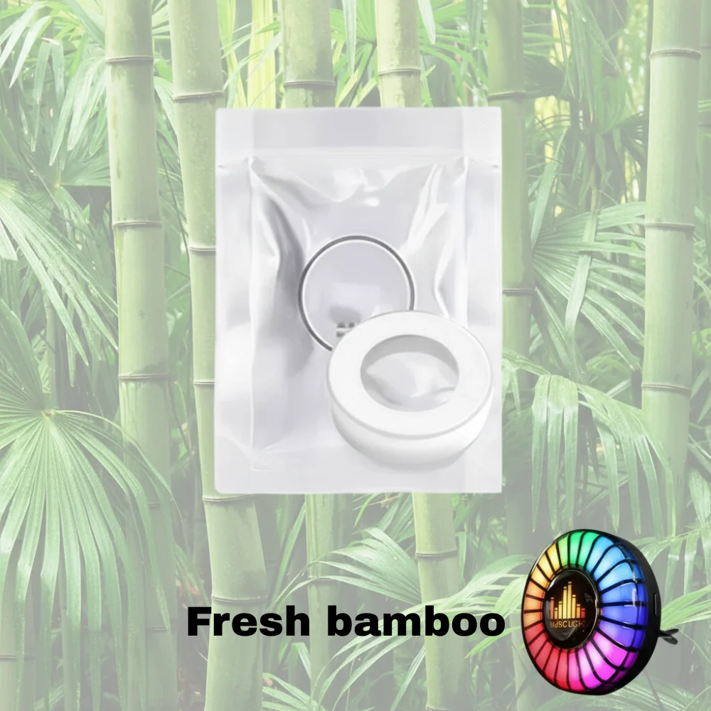 Musikalsk rytme-LED-bilbelysning med logo (med aromadiffusor)