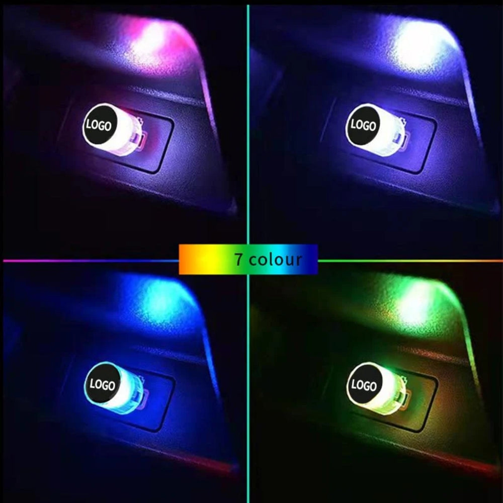 Mini luz LED USB decorativa para el interior del coche