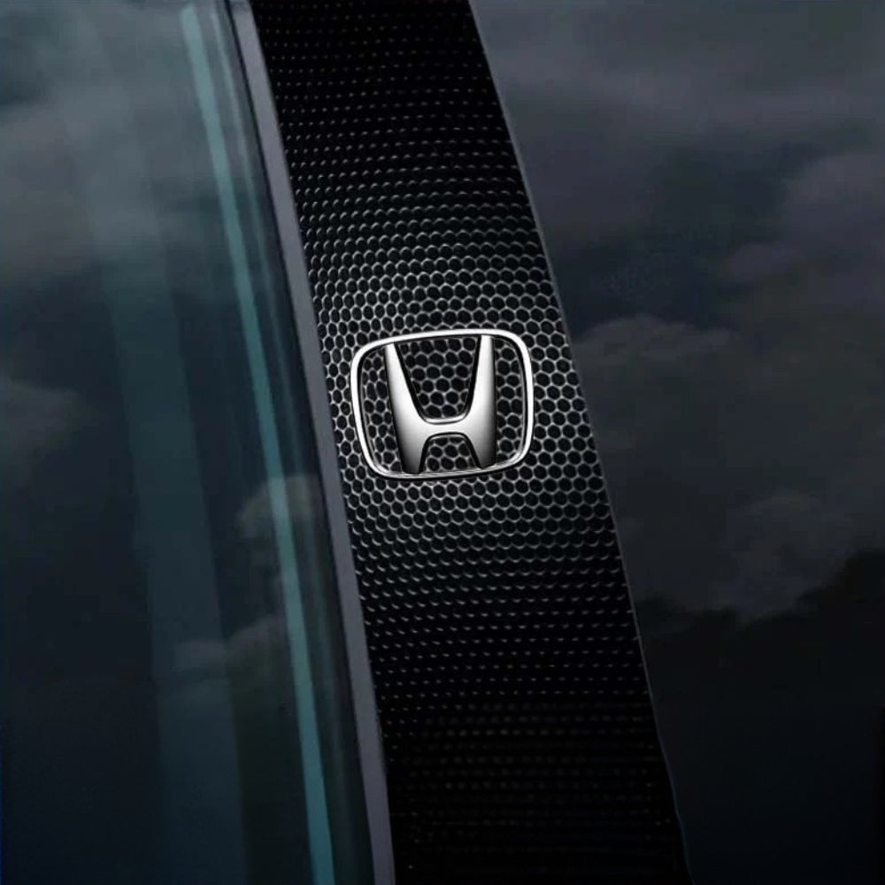 2x Autoscheibenaufkleber mit Logo